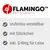 Flamingo Pet Products. Portaattomasti säädettävä, kellolla, sisältää D-renkaan talutushihnaa varten.