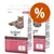 Schesir Nature for Cat Sterilized & Light Monoprotein con prosciutto, confezione doppia con simbolo percentuale di offerta. Testo visibile: 'with natural ingredients', 'low fat low calorie'. Schesir Nature for Cat Sterilized & Light Monoprotein con prosciutto, confezione doppia con simbolo percentuale di offerta. Testo visibile: 'with natural ingredients', 'low fat low calorie'.