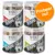 Wolf of Wilderness RAW snacks: Beef Liver, Chicken Hearts, Salmon Fillet, Lamb Lung. Probeer nu! Tekst op verpakking en oranje cirkel zichtbaar.