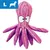 Large size soft octopus-shaped toy with eight legs and cartoon eyes, suitable for pets as indicated by the 'L' and animal silhouette in the top left corner. Large size soft octopus-shaped toy with eight legs and cartoon eyes, suitable for pets as indicated by the 'L' and animal silhouette in the top left corner.