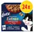 Purina Latz Sensations Extras Farm Selection in Jelly, 24x portions med nötkött, kalkon, kyckling och lamm. Förpackning visar bitar i gelé och tecknad katt.
