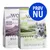To poser Little Wolf of Wilderness kattefoder, varianter Wild og Green Fields, 100% grain-free recipe. Stor blå cirkel med teksten PRØV NU. To poser Little Wolf of Wilderness kattefoder, varianter Wild og Green Fields, 100% grain-free recipe. Stor blå cirkel med teksten PRØV NU.
