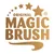 Testo visibile: ORIGINAL MAGIC BRUSH, con stelle dorate sopra le parole. Testo in inglese.