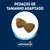 Dois pedaços de ração em forma triangular com texto: 'Pedaços de tamanho adaptado'. Marca visível: Advance affinity.