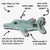 Plush toy with double stitching, natural rubber squeaker, multi-layered durable fabric, made from 100% recycled non-toxic materials, machine washable at low temperature.