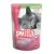 Plic hrană pentru pisici smilla Adult, Kaninchen, 85 g. Text vizibil: Sterilised für kastrierte Katzen, Ideal Weight, DL-methionine, L-carnitine, Taurine.