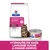 Hill's Prescription Diet Gastrointestinal Biome suché a mokré krmivo pre mačky, nápis: Vyskúšajte naše lahodné suché a mokré krmivo. Text na obale: digestive/fibre care.