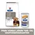 Hill's Prescription Diet Liver Care l/d tørfoder og vådfoder til hund, tekst: PRØV VORES LÆKRE TØR- OG VÅDFODERVARIANTER. Billede af lille hund foran produkterne.