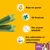 Texto em espanhol: Bajo en grasa, 50 Kcal/ud., Sin azúcar añadido, Sin colorantes ni saborizantes artificiales. Indicação de peso: 5–10 kg. Imagem de snack verde e cão.
