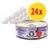 Porta 21 Superfood kattmat, 24x80 g burkar. Text: Feines Hühnerfleisch, Chia in Sauce, synlig näringsanalys och ingredienslista på etiketten. Porta 21 Superfood kattmat, 24x80 g burkar. Text: Feines Hühnerfleisch, Chia in Sauce, synlig näringsanalys och ingredienslista på etiketten.
