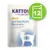 Sachet Kattovit Feline Diet Aufbaukur Recovery avec poulet, texte en allemand, icône verte indiquant 12 unités. Mention de valeur nutritionnelle élevée et carences. Sachet Kattovit Feline Diet Aufbaukur Recovery avec poulet, texte en allemand, icône verte indiquant 12 unités. Mention de valeur nutritionnelle élevée et carences.