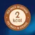 Each snack contains an average of 2 kilocalories.