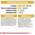 Constituants analytiques : protéines 29 %, matières grasses 15 %, cendres brutes 6,6 %, cellulose brute 1,6 %. Composition et additifs détaillés pour alimentation animale visibles.