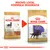 Confronto tra vecchio e nuovo packaging Royal Canin Sterilised Labrador Retriever, testo in alto: 'Nuovo look, formula invariata'. Entrambe le confezioni mostrano un cane Labrador marrone.
