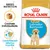 Hrană uscată Royal Canin Puppy Labrador Retriever, text vizibil: Crochete individualizate, Consolidează sistemul imunitar. Ambalaj cu imagine de cățel și crochetă.