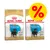 To poser Royal Canin Puppy Rottweiler hundefoder med billede af hvalp og stor gul procenttegn, tilbudsmarkering. Synlig tekst: 'Royal Canin', 'Puppy', 'Rottweiler'. To poser Royal Canin Puppy Rottweiler hundefoder med billede af hvalp og stor gul procenttegn, tilbudsmarkering. Synlig tekst: 'Royal Canin', 'Puppy', 'Rottweiler'.