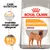 Royal Canin Dermacomfort Medium hundfoder. Text: Innehåller mindre mängd allergener, 91 % nöjda ägare efter 2 månader. Bild på hund och förpackning.