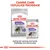 Royal Canin Sterilised kutyatáp: száraz (Mini) és nedves (All Sizes) változat, 85 g. Száraz és nedves formulák tökéletes kombinációja. -14% kalória felirat látható.