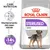 Royal Canin STERILISED MINI, mantenimento del peso ideale, risultati provati -14% di calorie, immagine di un cane piccolo sulla confezione.