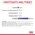 Constituants analytiques : protéine 8,2 %, matières grasses 2,2 %, cendres brutes 1,5 %, cellulose brute 1,0 %, humidité 82,3 %. Texte de composition et additifs visible en bas.