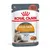Royal Canin Hair & Skin Care, thin slices in gravy. Supports healthy skin and shiny coat. Over 90% of owners observed good skin and coat quality after 3 weeks. 85g pouch.