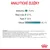 Analytické zložky: bielkoviny 11,0 %, oleje a tuky 2,7 %, popol 1,8 %, vlhkosť 81,1 %. Zloženie: mäso, ryby, rastlinné extrakty, obilniny, minerály, kvasnice. Výživové doplnky uvedené.
