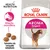 Royal Canin Aroma Exigent para gatos. Texto visível: Health Nutrition, Atração aromática, Tamanho do croquete adaptado. Imagem de croquetes e gato na embalagem. Royal Canin Aroma Exigent para gatos. Texto visível: Health Nutrition, Atração aromática, Tamanho do croquete adaptado. Imagem de croquetes e gato na embalagem.