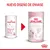 Comparación de envases antiguos y nuevos de Royal Canin Babycat Milk. Texto: 'Nuevo diseño de envase'. Ambos muestran latas con imágenes de gatitos y el nombre del producto.