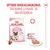 Royal Canin Mother & Babycat 1–4 kk kuiva- ja märkäruoka, kuva ruokapussista, purkista ja tarjoillusta ruoasta. Teksti: Optimoi ruokailukokemus kuiva- ja märkäruoalla.