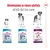 Alimentazione su misura adattata all'età del cane: Royal Canin Puppy da 2 a 8 mesi, Junior da 8 a 18/24 mesi, XL Giant Adult dopo 18/24 mesi. Immagini di cani e confezioni.