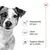 Mantenimento del peso, salute delle ossa, supporto ottimale per la vitalità. Tre icone illustrative accanto a un cane. Marchio con corona rossa in alto a destra.
