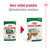 Nový vzhled produktu Royal Canin Mini Ageing 85 g, optimalizovaná receptura. Porovnání starého a nového obalu s nápisy mini ageing, gravy-salsa, weight maintenance.