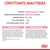 Constituants analytiques : protéines 34 %, matières grasses 25 %, cendres brutes 7,3 %, cellulose brute 1,7 %, acide gras oméga-3 (DHA) 0,19 %. Composition et additifs détaillés visibles.