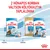 2 hónapos korban váltson kölyökkutya táplálékra. Royal Canin Starter 1–2 hónapos, Puppy Labrador Retriever és Maxi 2–15 hónapos kutyatáp csomagolások láthatók.