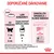 Odporúčané dávkovanie Royal Canin Mother & Babycat: len konzervy pre mačiatka 1–4 mesiace, žiadaná hmotnosť dospelého jedinca 3 kg, zmiešajte granule a vlhké krmivo.