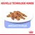 Nouvelle technologie humide, morceaux en gelée présentés sur une assiette. Texte visible : MORCEAUX EN GELÉE. Logo couronne rouge en bas à droite.