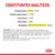 Constituintes analíticos: proteína bruta 11,4 %, matéria gorda bruta 2,7 %, cinza bruta 1,6 %, fibra bruta 0,5 %, humidade 79,6 %. Composição e aditivos detalhados visíveis.