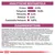 Analyse nutritionnelle : protéines 12,5 %, matières grasses 18 %, cendres brutes 4,4 %, fibres brutes 2,4 %, acides gras essentiels 3,87 %. Texte en allemand.