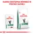 ROYAL CANIN SATIETY WEIGHT MANAGEMENT dla kotów, karma mokra i sucha. Napis: KARMA DOSTĘPNA RÓWNIEŻ W POSTACI SUCHEJ.