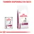 ROYAL CANIN RENAL para perros, lata y saco de pienso. Texto visible: 'TAMBIÉN DISPONIBLE EN SECO'. Imagen de perro en ambos envases.