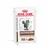 Royal Canin Veterinary Gastrointestinal Fibre Response Chunks in Gravy, sobre con imagen de gato y trozos de comida en salsa visibles en el envase. Royal Canin Veterinary Gastrointestinal Fibre Response Chunks in Gravy, sobre con imagen de gato y trozos de comida en salsa visibles en el envase.