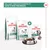 Royal Canin Satiety Weight Management hondenvoer, Satiety Weight Management Small Dogs en Royal Canin Treats zakken, met voerbak gevuld met brokken. Tekst: te combineren met Satiety dieetvoedingen.