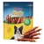 Rocco Rolls with duck breast fillet. Packaging shows a dog and chew snacks. Text: 'Crispy chewing fun!'