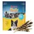 Rocco Rolls with fish. Crispy chewing fun. Packaging shows dog and chew sticks.