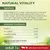 Natural Vitality ingredients: fresh chicken 17%, wheat, greaves protein, dried beef protein, poultry protein, soya, maize. Protein 41%, fat 16%, inorganic matter 8%, crude fibres 3.4%. Adult 1+ with Beef and Chicken.