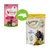 Image showing packaging change for Feringa Crunchy Bites with yoghurt, highlighting the old and new designs side by side with an arrow indicating the update.
