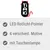 Tiaki LED red light pointer, 4 different motifs, with torch.