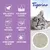 Tigerino Premium. Argile naturelle bentonite, ultra absorbant & efficace, très peu poussiéreuse, agglomération immédiate, absorbe rapidement les odeurs, senteur lavande.