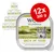 Wolf of Wilderness Green Fields, 12x300 g bakker. 100% grain-free. Lamb with wild berries, roots and wild herbs. Synlig tekst på engelsk og tysk.