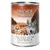 Conservă Wolf of Wilderness, The Taste of the Outback, 100% grain-free recipe. Imagine cu peisaj deșertic și siluete de animale pe ambalaj.